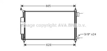AVA QUALITY COOLING dn5251d -  Конденсатор, кондиционер